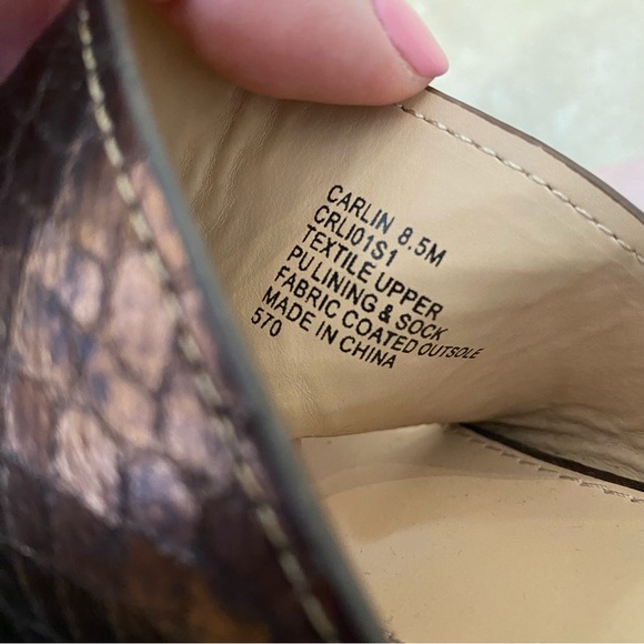 Steve Madden Brown Metallic Wedge Heels 8.5 - Picture 9 of 11